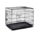 42 Portable Pet Dog Cage Collapsible Metal Crate Kennel"