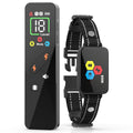 Black Rechargeable Remote Dog Training Collar - Waterproof E-Collar with Beep, Vibration & Shock Modes