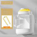 White Large Capacity 2-in-1 Pet Travel Water & Food Bottle Dispenser - Portable Outdoor Dog Feeder with Shoulder Strap